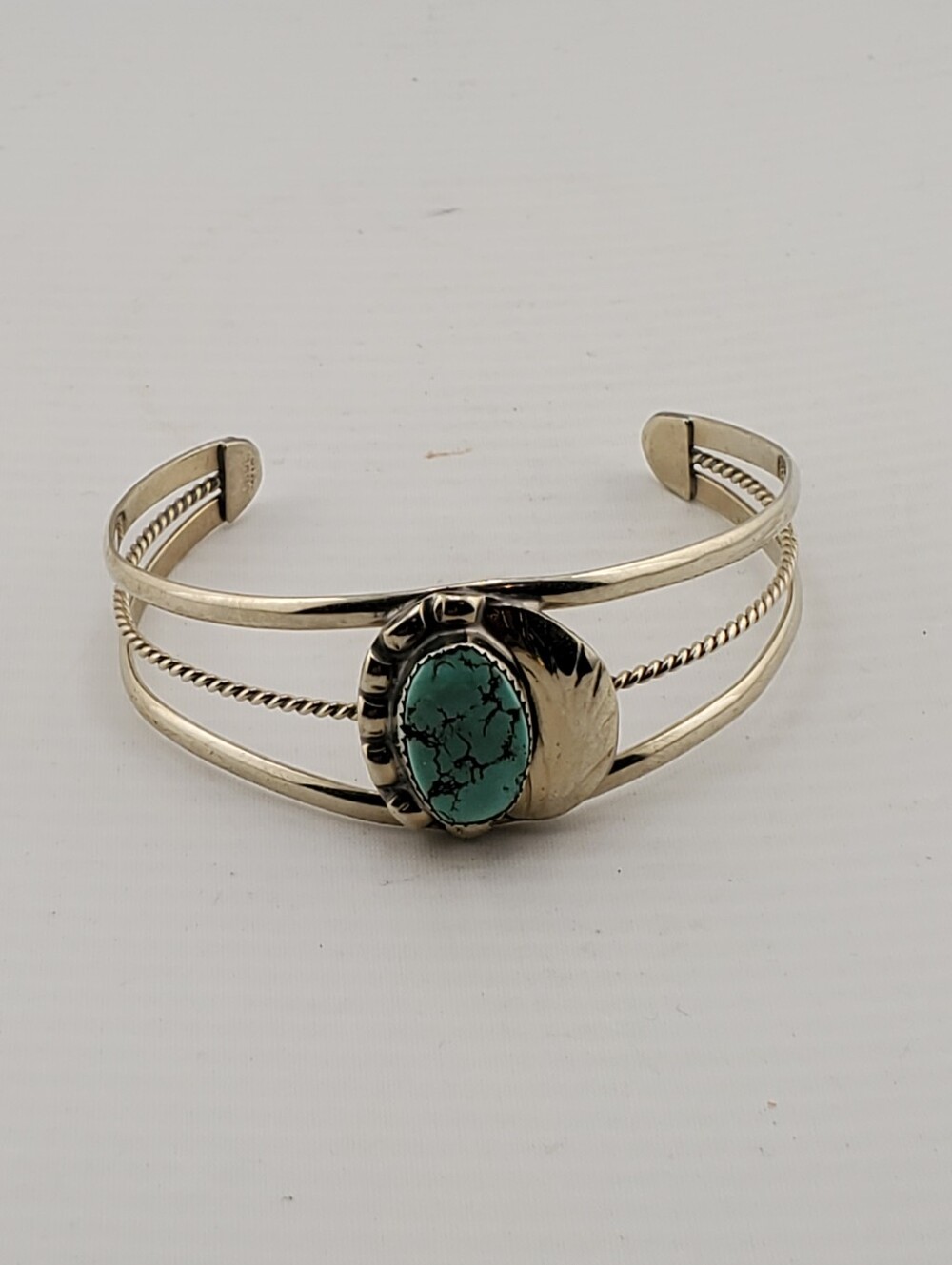 Mexico Sterling Turquoise Cuff Bracelet